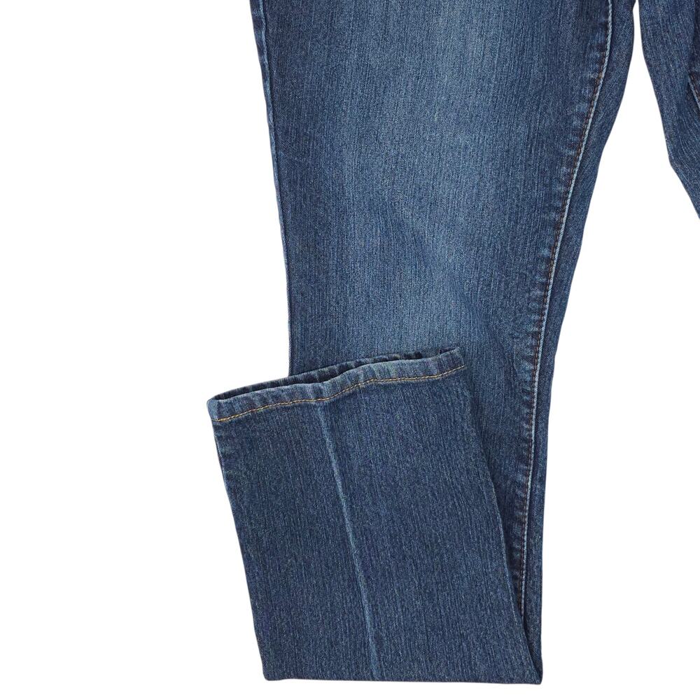 Faded Glory Jeans Womens 14 Blue Bootcut Mid Rise Stretch Denim Classic - Picture 5 of 12